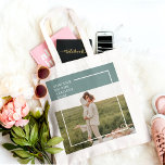 Modern Photo Green Family Lovely Gift Tote Bag<br><div class="desc">Introducing the Modern Photo Green Family Lovely Gift! This gift is a perfect way to capture and celebrate the love and bond within a family, while adding a touch of elegance and modernity to any home decor.The Modern Photo Green Family Lovely Gift is not only a beautiful decorative piece but...</div>