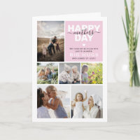 Modern Photo Grid & Text Happy Mothers Day