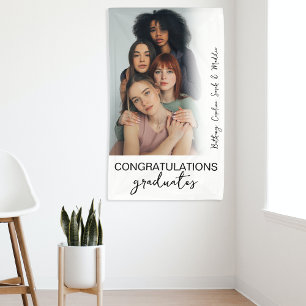 Modern Photo Group Graduation Party Banner