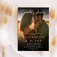 Modern Photo Handwritten Script Couple's Shower