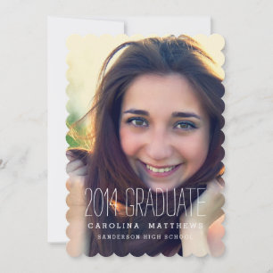 Modern Photo High School Graduation Party Invitation