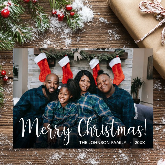 Modern Photo Holiday Card (Creator Uploaded)