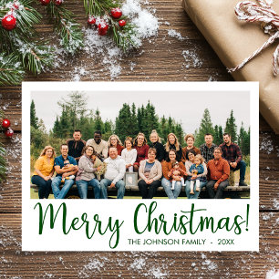 Modern Photo Holiday Card
