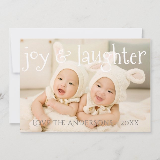 Modern PHOTO Holidays Card, Announcement, Other Holiday Card (Front)