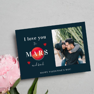 Modern photo I love you Happy Valentine's Day Holiday Card