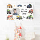Modern Photo | Kids Monster Trucks Birthday Party
