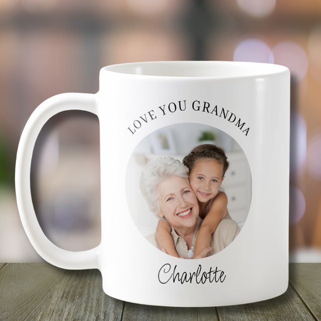 Modern Photo Love You Grandma  Coffee Mug (Creator Uploaded)