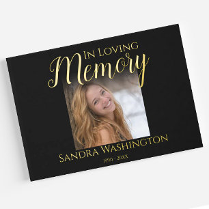 Modern Photo Memorial  Guest Book