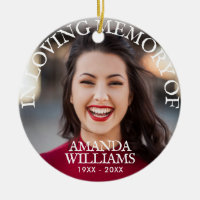Modern Photo Memorial Keepsakes in Loving Memory