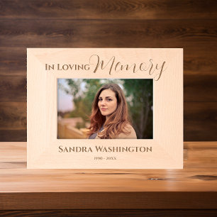 Modern Photo Memorial Photo Etched Frames