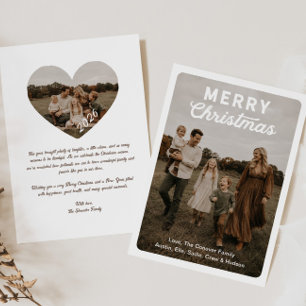 Modern Photo Merry Christmas Card
