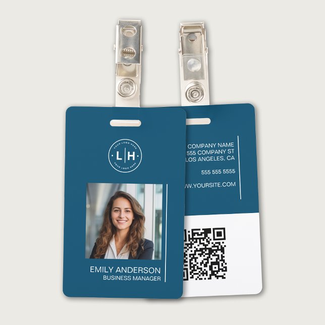 Modern Photo Name  ID Badge (Creator Uploaded)