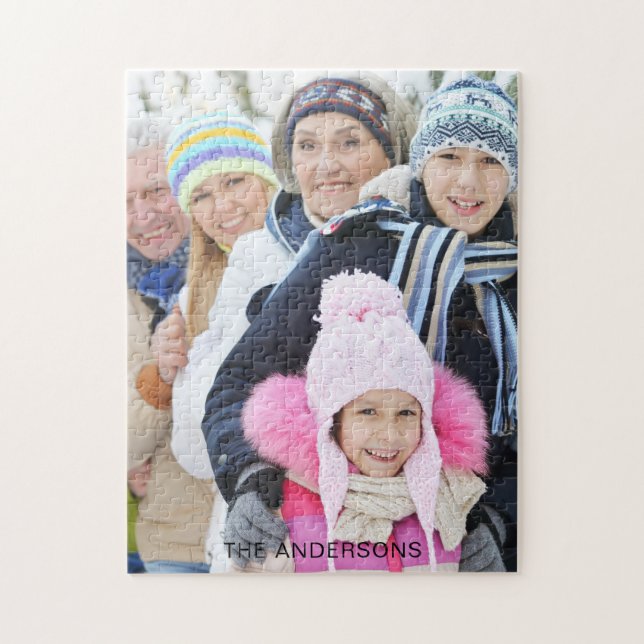 Modern Photo Name Jigsaw Puzzle (Vertical)