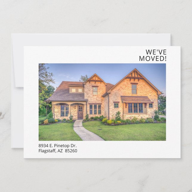 Modern Photo New Home Announcement (Front)