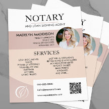 Modern Photo Notary & Loan Signing Agent Flyer