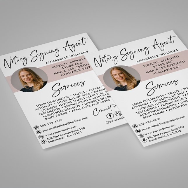 Modern Photo Notary Signing Agent  Flyer (Creator Uploaded)