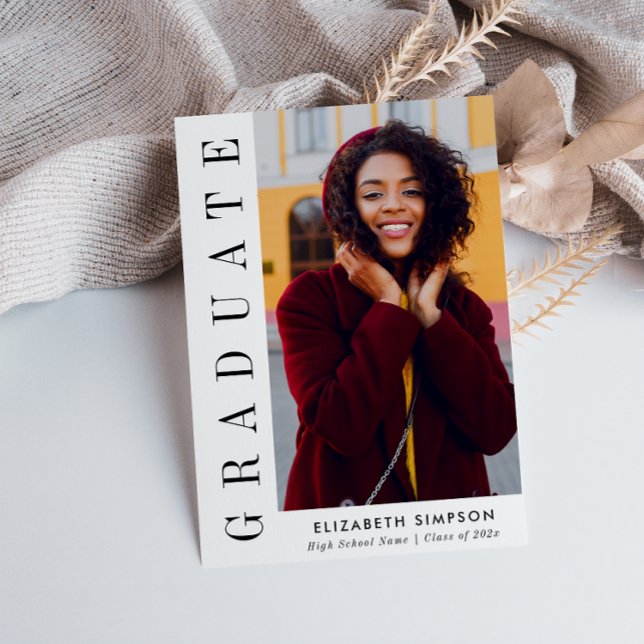 modern photo nursing graduation announcement  (Creator Uploaded)