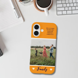 Modern Photo Orange iPhone 16 Case