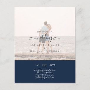 Modern PHOTO OVERLAY TEXT Wedding Budget Flyer