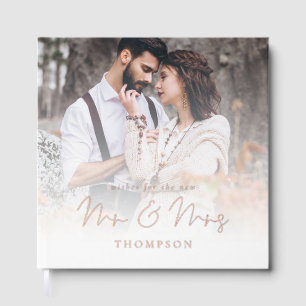 Modern Photo Overlay Wedding Guest Book