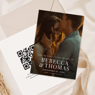Modern Photo Overlay Wedding Save The Date