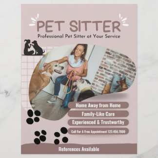 Modern Photo Pet Sitter Flyer