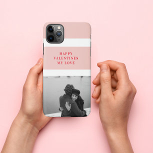 Modern Photo Red & Pink Happy Valentines Gift iPhone 11Pro Max Case