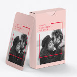 Modern Photo | Red & Pink Happy Valentines Gift Playing Cards<br><div class="desc">Modern Photo | Red & Pink Happy Valentines Gift</div>