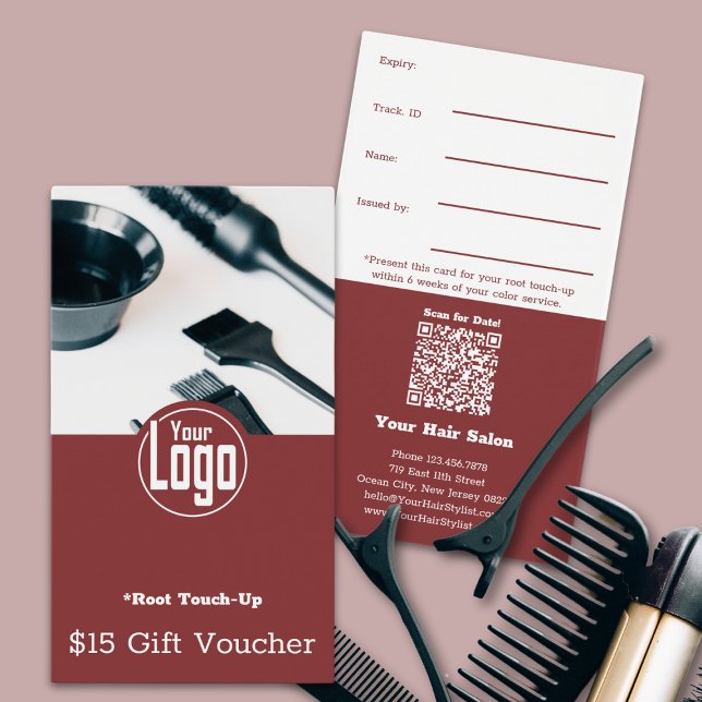 Modern Photo Root Touch-Up Voucher Card (Modern Photo Root Touch-Up Voucher Card)