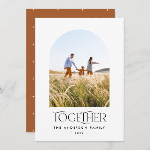 Modern photo rust arch together typography