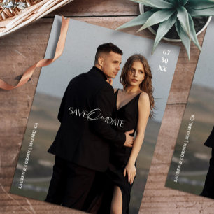 Modern Photo Save Our Date Invitation