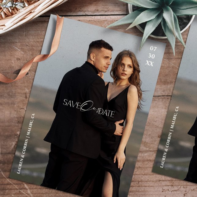 Modern Photo Save Our Date Invitation (Creator Uploaded)