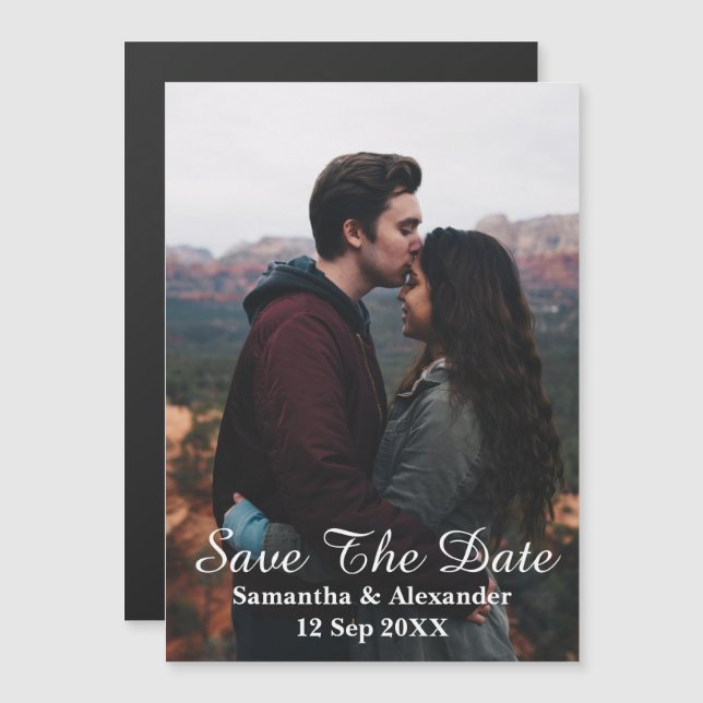 Modern Photo Save The Date (Front/Back)
