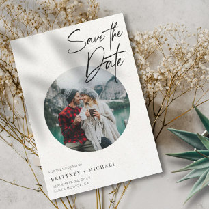 Modern Photo Save The Date