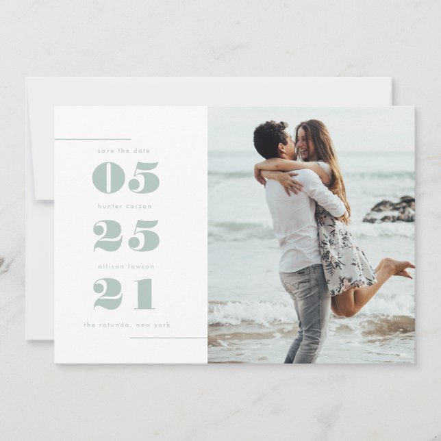 Modern Photo Save the Date (Front)