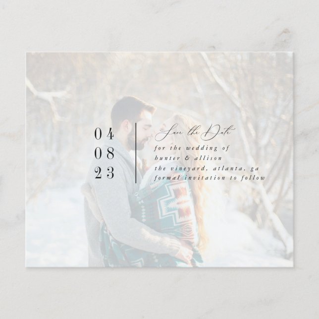 Modern Photo Save the Date (Front)