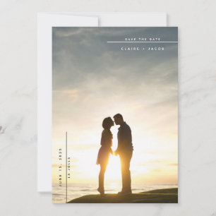 Modern Photo Save the Date card