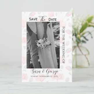 Modern Photo Save the Date Card