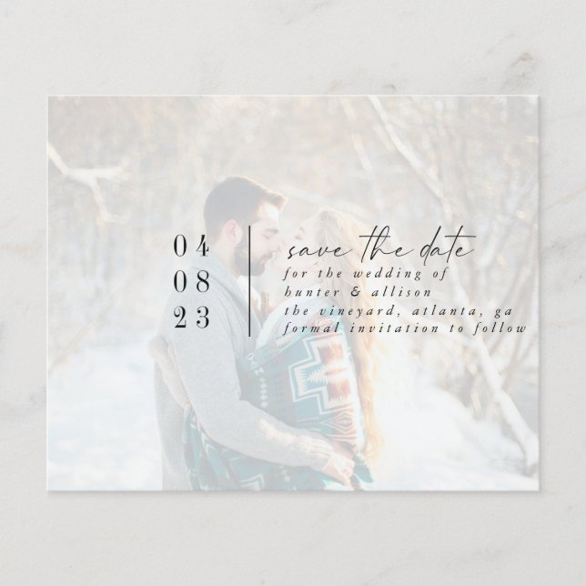 Modern Photo Save the Date Flyer (Front)