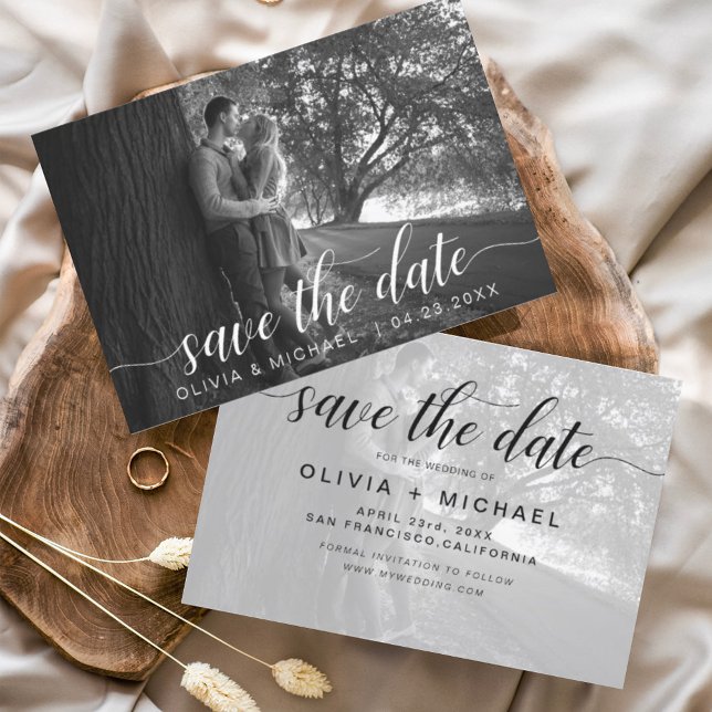 Modern Photo Save the Date Handwritten (Creator Uploaded)