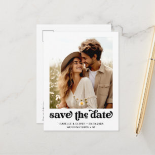 Modern Photo Save The Date Postcard