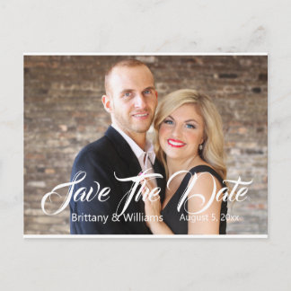 Modern Photo Save The Date Postcard