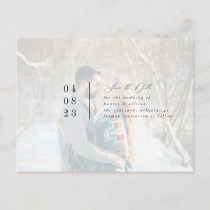 Modern Photo Save the Date Postcard