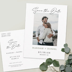 Modern Photo Save the Date Postcard Template