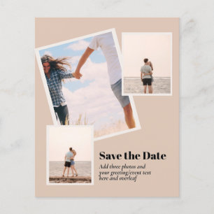 MODERN Photo Save The Dates - ADD 3 Photos Flyer