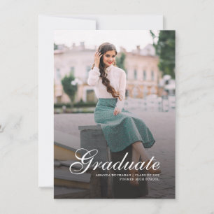 Modern Photo Script Graduation 2022 Announcement
