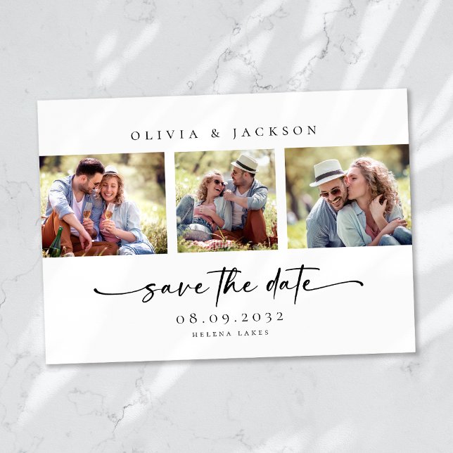 Modern Photo Script Wedding Save The Date (Creator Uploaded)