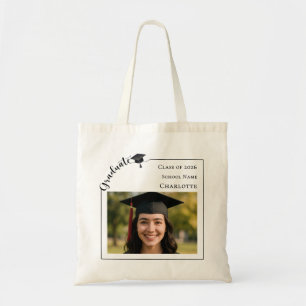 Modern photo senior Graduate Tote Bag