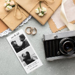 Modern Photo Strip Magnetic Wedding Save The Date<br><div class="desc">Make a lasting impression with our Modern Photo Strip Magnetic Wedding Save The Date! Perfectly blending contemporary style with personal touches, this chic and practical magnet is designed to ensure your special day is marked on your guests' calendars in a memorable way. Our photo strip layout adds a stylish twist...</div>