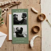 Modern Photo Strip Magnetic Wedding Save The Date